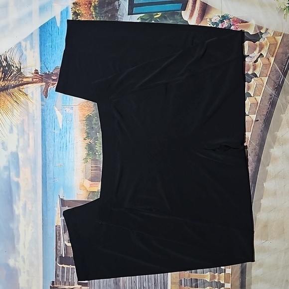Lisa‎ Bayne Black Wide Leg Stretchy Pants Size Large - Picture 1 of 4